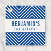 BAR MITZVAH, einfach, modern, geometrisch, königsb Geschenkanhänger (Vorderseite)