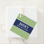 BAR MITZVAH einfache moderne geometrische Marine g Geschenkanhänger<br><div class="desc">von kat massard >>> https://linktr.ee/simplysweetpaperie << Ein einfaches,  personalisiertes Tag,  das sich perfekt eignet,  um Tags für Ihre besondere Veranstaltung zu bevorzugen.</div>