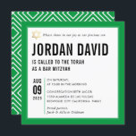 BAR MITZVAH einfache moderne Typografie kelgrün Einladung<br><div class="desc">durch kat massard >>> kat@simplysweetPAPERIE.com << << CONTACT ME für den benutzerdefinierten Wortlaut oder um irgendwelche Zeilen in hebräischer Liebe das Design hinzuzufügen, aber möchte einige Änderungen sehen - ein anderes Farbschema, Produkt, ein Foto hinzufügen oder angepasst für einen anderen Anlass - keine Sorgen einfach kontaktieren Sie mich - ich...</div>