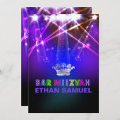 Bar mitzvah einladung (Vorne/Hinten)