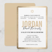 BAR MITZVAH EINLADUNG (Vorne/Hinten)