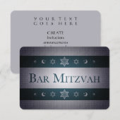 Bar Mitzvah Einladung (Vorne/Hinten)