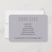 Bar Mitzvah Einladung (Rückseite)