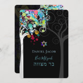 Bar Mitzvah Einladung (Vorne/Hinten)