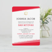 BAR MITZVAH EINLADUNG (Stehend Vorderseite)