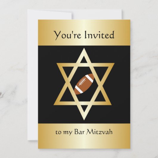 Bar Mitzvah Einladung (Vorderseite)