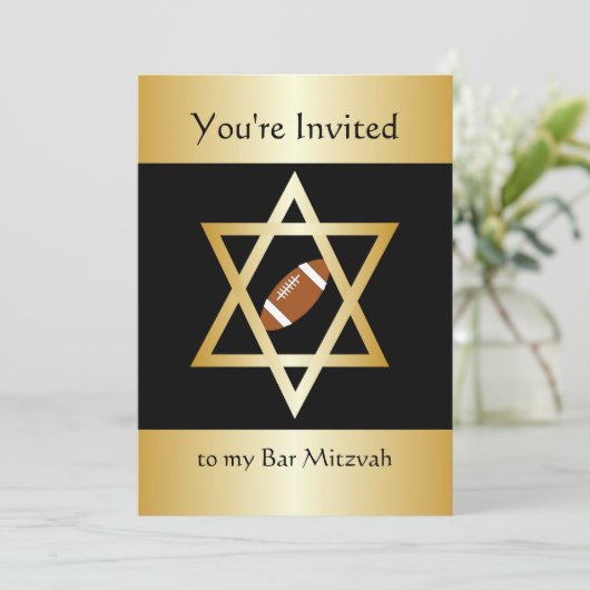 Bar Mitzvah Einladung (Stehend Vorderseite)