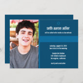 Bar Mitzvah Einladung (Vorne/Hinten)
