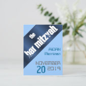 Bar Mitzvah Einladung (Stehend Vorderseite)