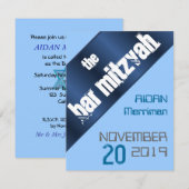 Bar Mitzvah Einladung (Vorne/Hinten)