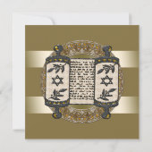 Bar Mitzvah Einladung (Rückseite)