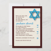 Bar Mitzvah Einladung Jackson (Vorderseite)