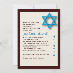 Bar Mitzvah Einladung Jackson