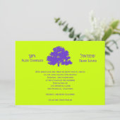 Bar Mitzvah Einladung paart Baum des Lebens (Stehend Vorderseite)