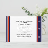 Bar Mitzvah Einladung Sport (Stehend Vorderseite)