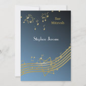 Bar Mitzvah - Einladung von Blue and Gold Music (Vorderseite)