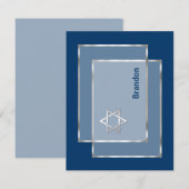 Bar Mitzvah Einladung Wohnung Vielen Dank Karte (Vorne/Hinten)