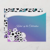 Bar Mitzvah Einladung zum Fußball (Vorne/Hinten)