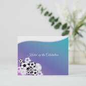 Bar Mitzvah Einladung zum Fußball (Stehend Vorderseite)