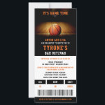 Bar Mitzvah Einladungen | Basketballkarte<br><div class="desc">Mazel Tov! Feiern Sie das Bar Bat Mitzvah Ihres Kindes mit diesem modernen und unterhaltsamen Einladungs-Design. Dieses Basketballthema Bar Mitvah Einladungs Template lässt sich einfach mit den Veranstaltungsdetails Ihres Kindes personalisieren.</div>