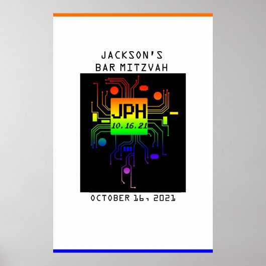 Bar Mitzvah Event-Logo Poster (Vorne)