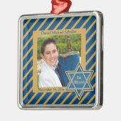 Bar Mitzvah Foto Keepake Metal Ornament (Links)