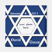 Bar Mitzvah Foto Save the Date Magnet (Vorne)