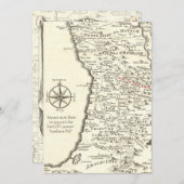 Bar Mitzvah für einen Jungen namens Benjamin Einladung (Vorne/Hinten)