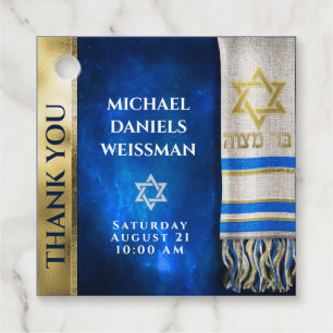Bar Mitzvah Gebet Shawl Geschenktafel Geschenkanhänger
