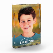 Bar Mitzvah Gold Brush Fett Moderne Typografie Fotoblock (Links)