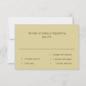 Bar Mitzvah Gold Green Orange Star von David Einladung (Rückseite)