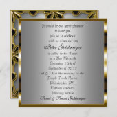 Bar Mitzvah Goldene Zeremonie Einladung 13 (Vorne/Hinten)