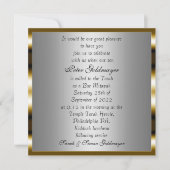 Bar Mitzvah Goldene Zeremonie Einladung 13 (Vorderseite)