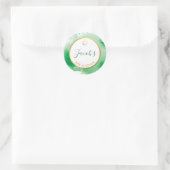 BAR MITZVAH Goldstar Runder Aufkleber (Tasche)