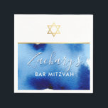 BAR MITZVAH Goldstar Serviette<br><div class="desc">von kat massage >>> WWW.SIMPLYSWEETPAPERIE.COM <<<</div>