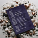 Bar Mitzvah Grunge Plum Einladung<br><div class="desc">Bar Mitzvah und Bat Mitzvah laden Sets von Umua entworfen ein. Gedruckt und ausgeliefert von Zazzle oder seinen Partnern.</div>