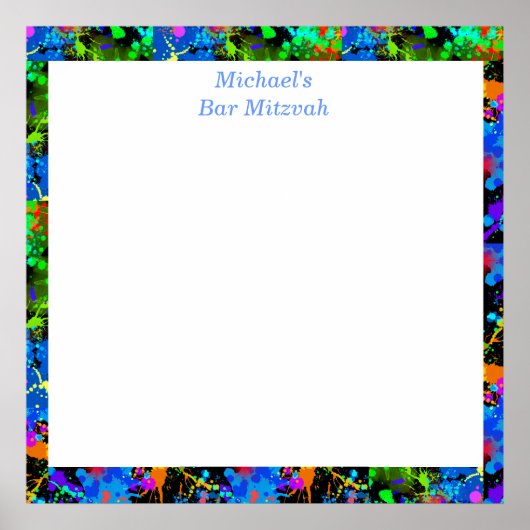 Bar Mitzvah, Imitate Neon, Vorstandsmitglied Poster (Vorne)