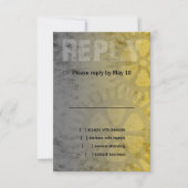 Bar Mitzvah Industrial Grunge UAWG RSVP Karte (Vorderseite)