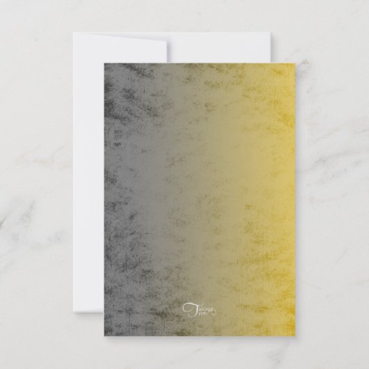 Bar Mitzvah Industrial Grunge UAWG RSVP Karte (Rückseite)