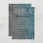 Bar Mitzvah Industrial Grunge UAWG RSVP Karte (Vorne/Hinten)