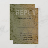 Bar Mitzvah Industrial Grunge UAWG RSVP Karte (Vorne/Hinten)