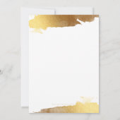 BAR MITZVAH INVITE Moderne Goldmedaille Blau Einladung (Rückseite)