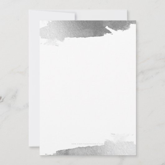 BAR MITZVAH INVITE Moderne Goldmedaille Einladung (Rückseite)