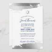 BAR MITZVAH INVITE Moderne Goldmedaille Einladung (Vorne/Hinten)