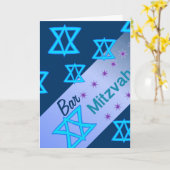 Bar Mitzvah Karte (Gelbe Blume)