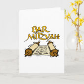 Bar Mitzvah Karte (Gelbe Blume)