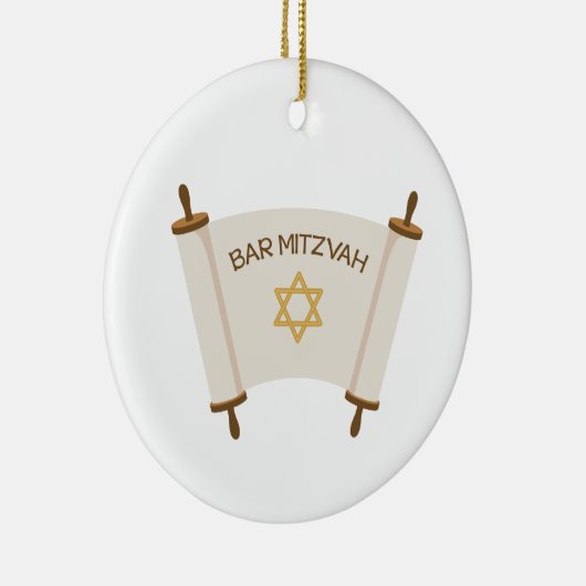 Bar Mitzvah Keramik Ornament (Rechts)
