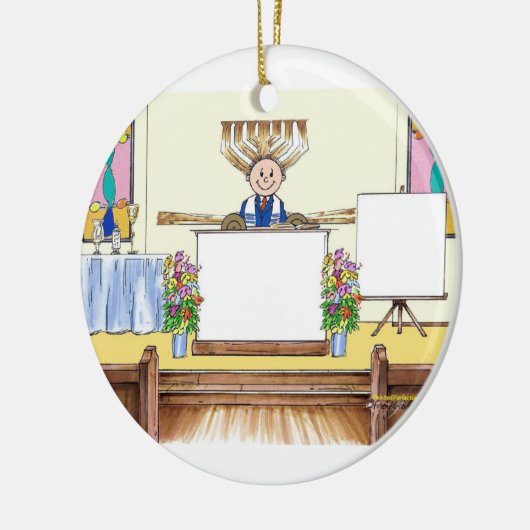 Bar Mitzvah Keramikornament (Links)