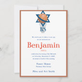 Bar Mitzvah lädt jüdischer Basketball ein Einladung (Vorderseite)