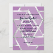 Bar Mitzvah Layered Stars von David Any Colors Einladung (Vorderseite)